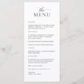 Moderne Elegante Menukaart (Voorkant)