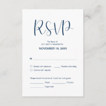 Moderne Elegante Minimaal, RSVP,  Gouden Lettertyp