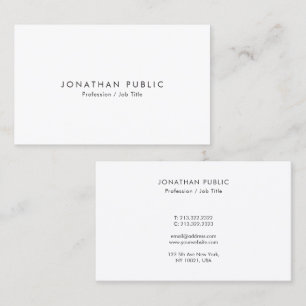 Moderne Elegante Minimaal Template Neem Contact Me Visitekaartje