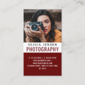 Moderne Elegante Minimal Photography Professional Visitekaartje (Voorkant)