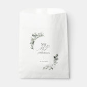 Moderne elegante minimale botanische eucalyptus bedankzakje (Voorkant)