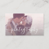 Moderne, elegante minimale en eenvoudige fotografi visitekaartje (Voorkant)