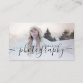 Moderne, elegante minimale en eenvoudige fotografi visitekaartje (Voorkant)