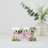 Moderne, elegante minimale en eenvoudige fotografi visitekaartje (Staand voorkant)