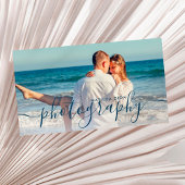 Moderne, elegante minimale en eenvoudige fotografi visitekaartje