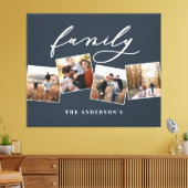 Moderne elegante minimale fotocollage op maat canvas afdruk (Insitu (Woonkamer))