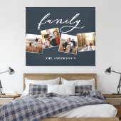 Moderne elegante minimale fotocollage op maat canvas afdruk (Insitu (Slaapkamer))