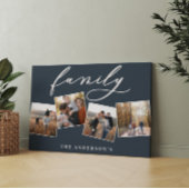 Moderne elegante minimale fotocollage op maat canvas afdruk