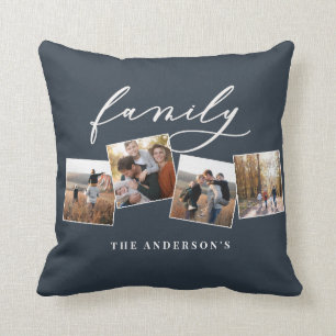 Moderne elegante minimale fotocollage op maat kussen