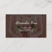 Moderne, elegante, minimale overlay fotografie visitekaartje (Achterkant)