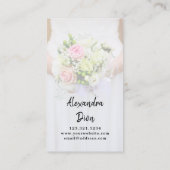 Moderne, elegante, minimale overlay fotografie visitekaartje (Achterkant)