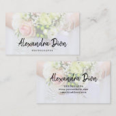 Moderne, elegante, minimale overlay fotografie visitekaartje (Voorkant / Achterkant)