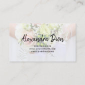 Moderne, elegante, minimale overlay fotografie visitekaartje (Achterkant)