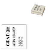 Moderne elegante minimale regenboog streep grad rubberstempel (Gestempeld)