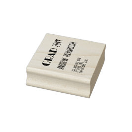 Moderne elegante minimale regenboog streep grad rubberstempel