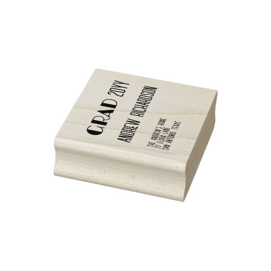 Moderne elegante minimale regenboog streep grad rubberstempel (Stempel)