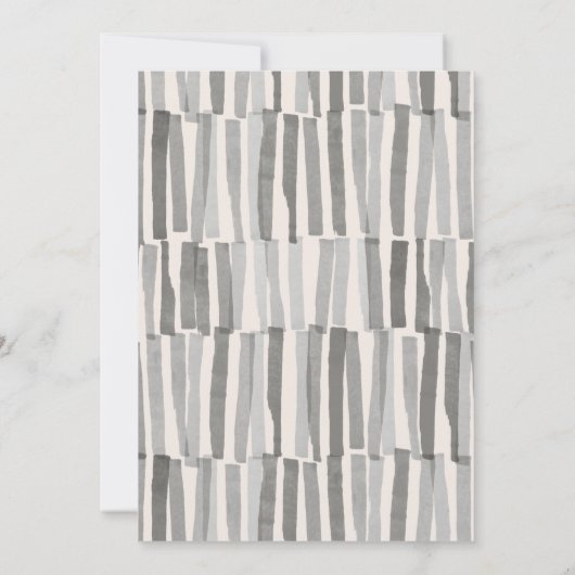 Moderne, elegante minimale typografie zwart-wit (Achterkant)