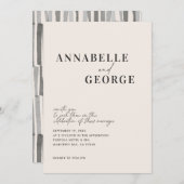 Moderne, elegante minimale typografie zwart-wit (Voorkant / Achterkant)