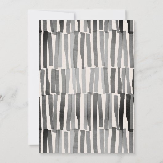 Moderne, elegante minimale typografie zwart-wit (Achterkant)