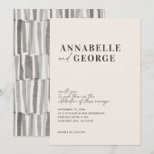 Moderne, elegante minimale typografie zwart-wit (Voorkant / Achterkant)