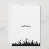 Moderne Elegante Minimale Zwarte Font Trouwbloem Kaart (Achterkant)