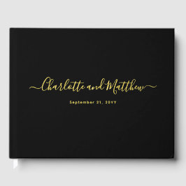 Moderne Elegante Minimalistische Chic Gepersonalis Gastenboek