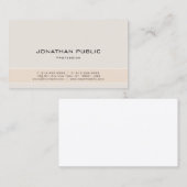 Moderne Elegante Minimalistische Design Harmony Kl Visitekaartje (Voorkant / Achterkant)