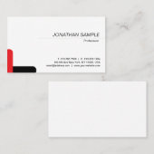 Moderne Elegante Minimalistische Design Trendy Een Visitekaartje (Voorkant / Achterkant)