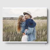 Moderne Elegante Minimalistische Fotografie Chic H Gastenboek (Achterkant)