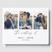 Moderne Elegante Minimalistische Fotografie Chic H Gastenboek (Voorkant)