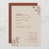 Moderne elegante minimalistische islamitische Nikk Kaart (Voorkant / Achterkant)