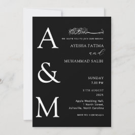 Moderne elegante minimalistische islamitische Nikk Kaart