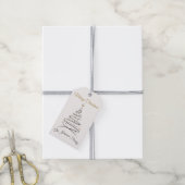 Moderne Elegante Minimalistische Kerstcadeautag Cadeaulabel (Met Touw)