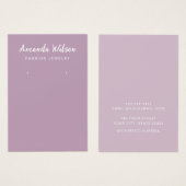 Moderne Elegante minimalistische oorbel display ka Visitekaartje (Voorkant /achterkant)