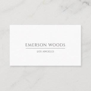 Moderne Elegante Minimalistische Professioneel Visitekaartje