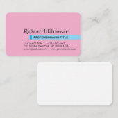 Moderne Elegante Minimalistische Professionele Aan Visitekaartje (Voorkant / Achterkant)