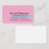 Moderne Elegante Minimalistische Professionele Aan Visitekaartje (Voorkant / Achterkant)