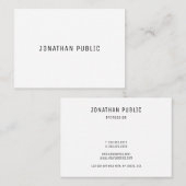 Moderne Elegante Minimalistische Professionele Een Visitekaartje (Voorkant / Achterkant)