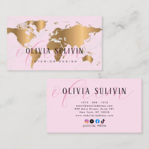 Moderne elegante minimalistische professionele rei visitekaartje