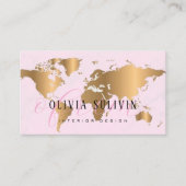 Moderne elegante minimalistische professionele rei visitekaartje (Voorkant)