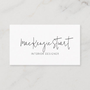 Moderne elegante minimalistische QR-code Sjabloon  Visitekaartje