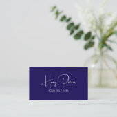 Moderne Elegante Minimalistische QR Code Visitekaa Visitekaartje (Staand voorkant)