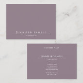 Moderne Elegante Minimalistische Salon Sjabloon El Visitekaartje (Voorkant / Achterkant)