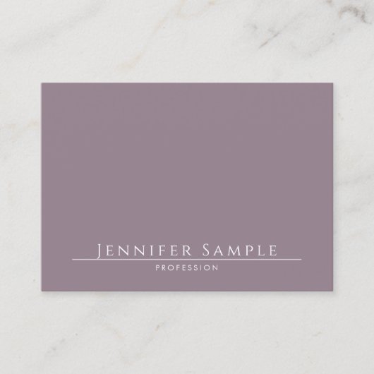 Moderne Elegante Minimalistische Salon Sjabloon El Visitekaartje (Voorkant)