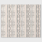 Moderne elegante minimalistische strepen in lichte cadeaupapier (Vlak)