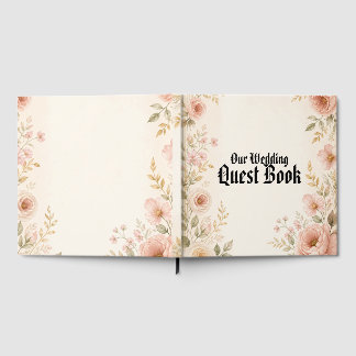 Moderne Elegante Minimalistische Trouwgastboek Gastenboek