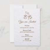 Moderne elegante minimalistische vakantie bruiloft bedankkaart (Achterkant)