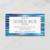 Moderne Elegante Minimalistische Verlopen Lijnen 3 Visitekaartje (Achterkant)