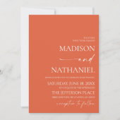 Moderne elegante minimalistische Verona Sunset bru Kaart (Voorkant)