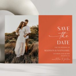 Moderne elegante minimalistische Verona Sunset bru Save The Date